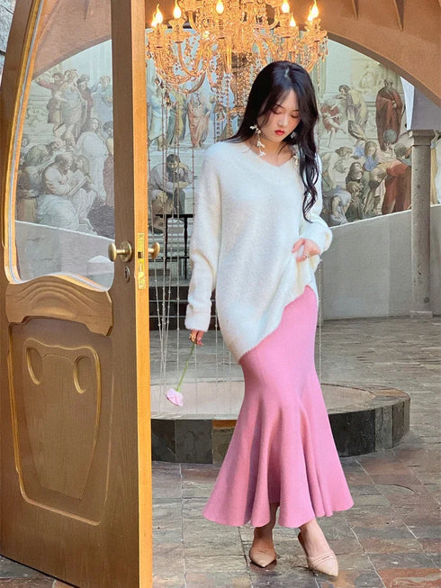 Women's Skirts Autumn Winter Fashion Long Skirts